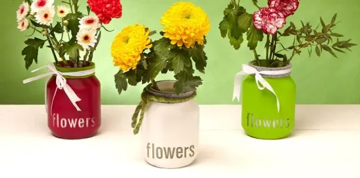 Ваза для цветов из пустой банки Nutella®