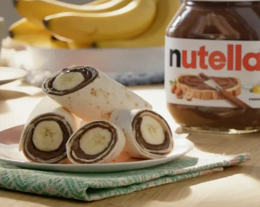 Буррито с бананом и NUTELLA
